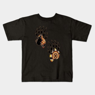 Tribal Bear Paws Kids T-Shirt